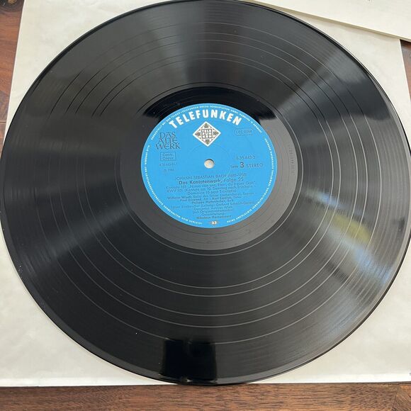 J.S. Bach Das Kantatenwerk Complete Cantatas Vol 25 LP Box Set 1980 Telefunken - Picture 6 of 8